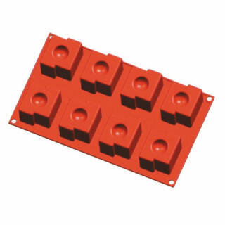 Форма силиконовая P.L. Proff Cuisine Скайлайн 8 ячеек 55*50 мм, h 50 мм (30*17,5 см)